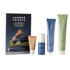 Summer Fridays — signature travel skincare set